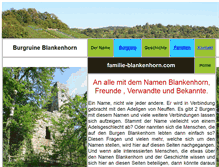 Tablet Screenshot of familie-blankenhorn.com